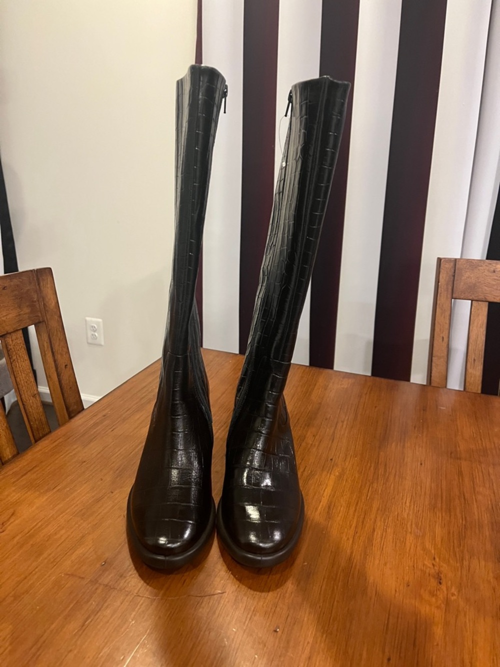 Ecco Tall Boots Heeled black new Women’s Size 41 = 10-10.5 - Picture 9 of 12